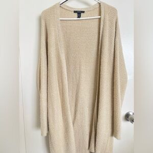 Forever 21 Cream Women's Cardigan